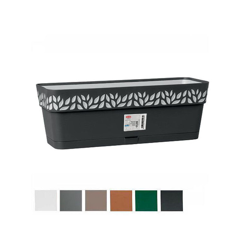 Vaso Cloe Rett.Ris.Acqua Gri 30X13 H 12 Stefanpl