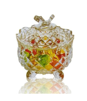 Vaso Contenitore Porta Caramelli Dolci Confetti Zuccheriera Vetro Cherry         