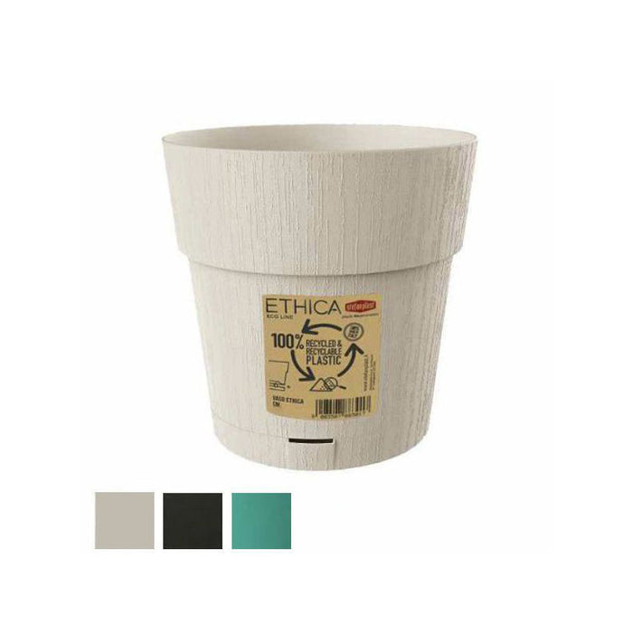 Vaso Ethica Tondo Ris.Acqua Verde 25 H 25 Stefanpl