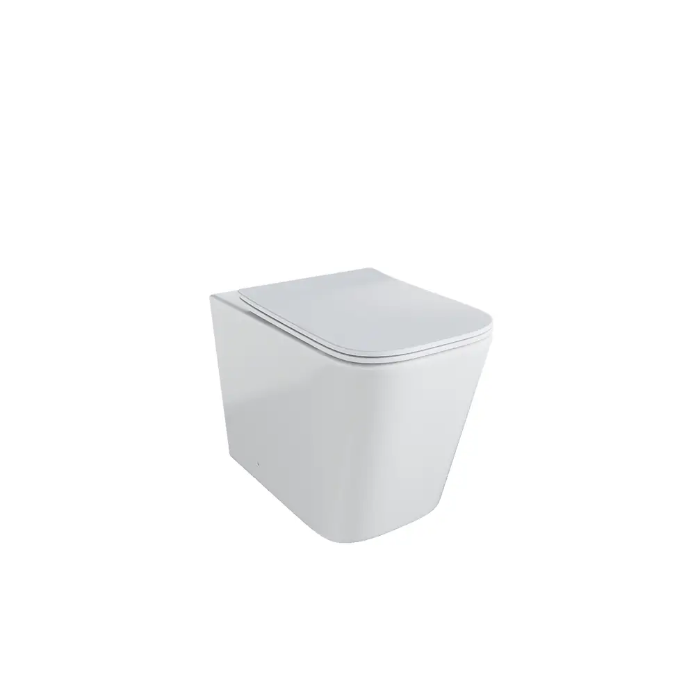 Vaso filomuro in ceramica bianco lucido con sedile soft-close | Londra