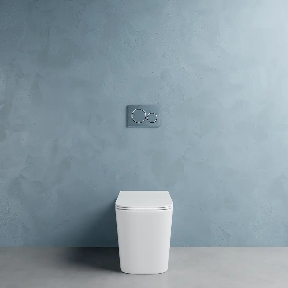 Vaso filomuro in ceramica bianco lucido con sedile soft-close | Londra