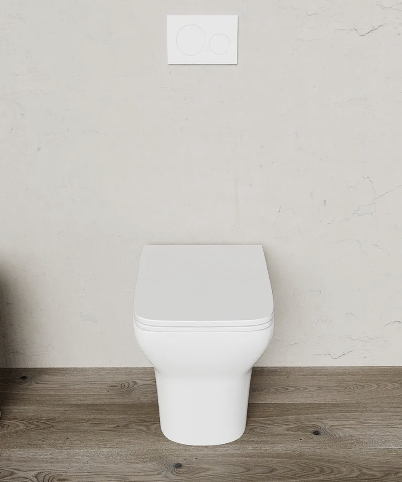 Vaso filomuro rimless in ceramica bianco lucido con sedile soft-close MIRAGGIO Regos
