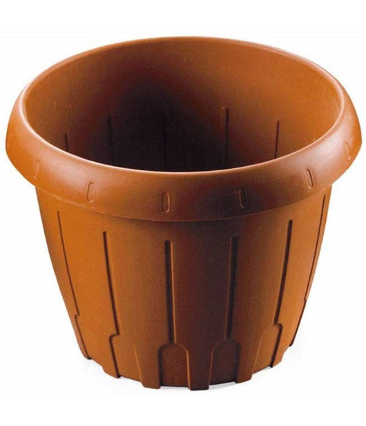 Vaso Fioriera Tondo Plastica Senza Sottovaso Piante Fiori Casa Giardino 35cm 16lt         