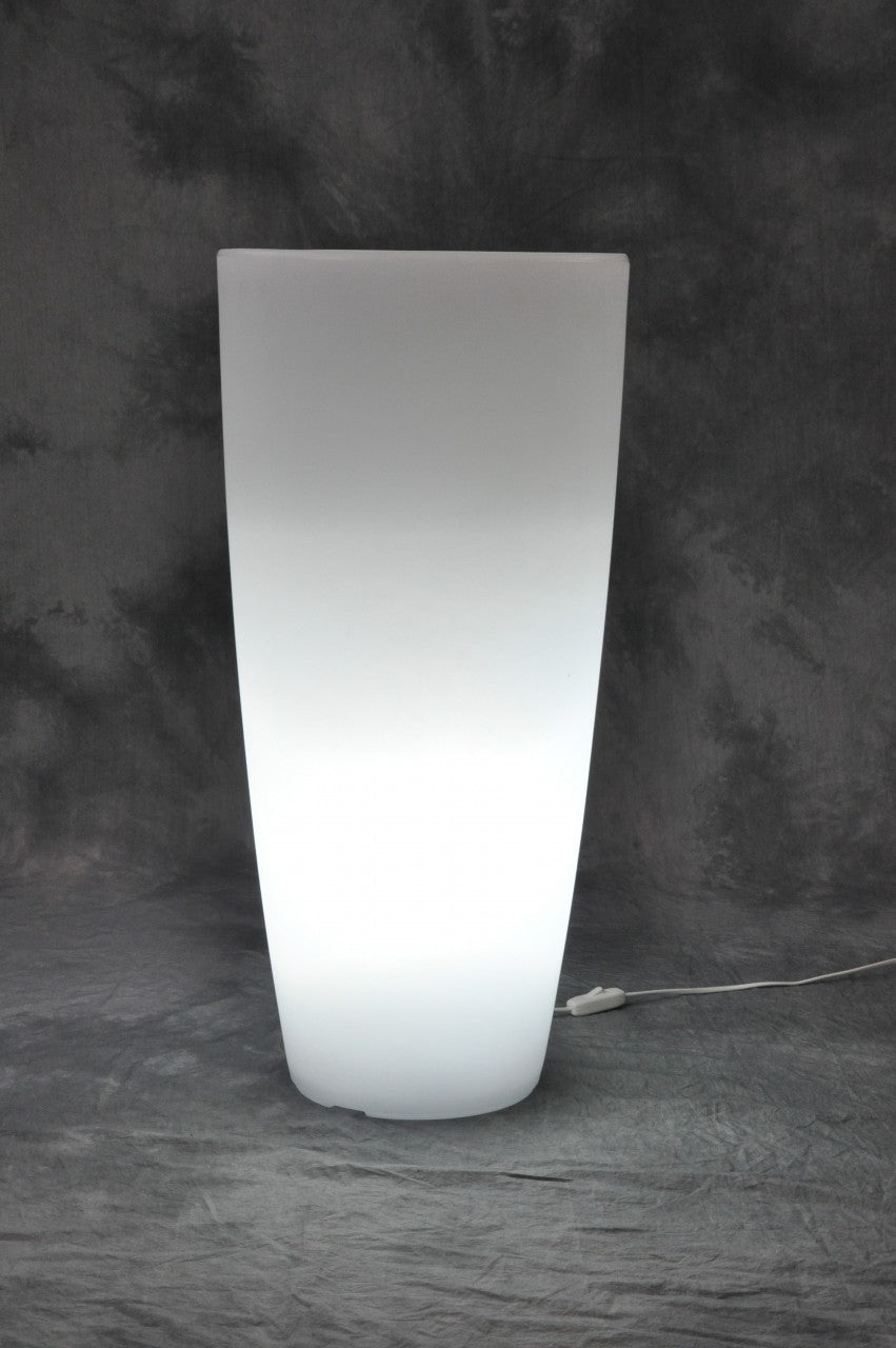 VASO STILO ROUND BRIGHT D 33X70CM LUCE BIANCA