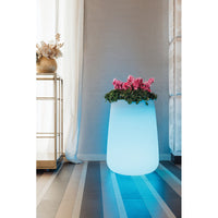 Vaso in Polimero Monacis Goccia Top Bright Luce Blu Ø 54 - h 75cm.