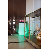 Vaso in Polimero Monacis Goccia Top Bright Luce Verde Ø 54 - h 75cm.