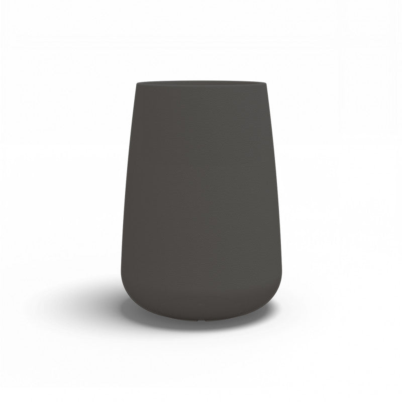 Vaso in Polimero Monacis Goccia Top Cromia Antracite Ø 54 - h 75cm.