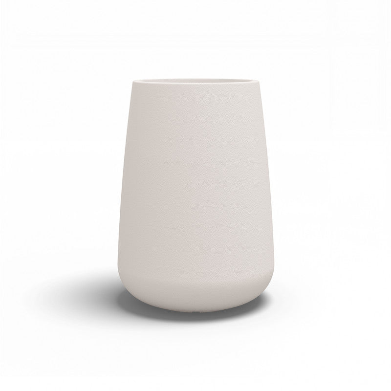 Vaso in Polimero Monacis Goccia Top Cromia Bianco Ø 54 - h 75cm.