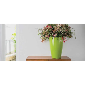 Vaso in Polimero Monacis Prisma Round Viola - Ø 33 cm. - h 50 cm.