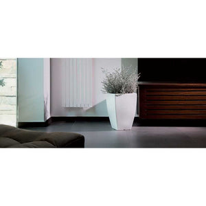 Vaso in Polimero Monacis Prisma Square Rosso - cm 33X33 - h 50 cm.