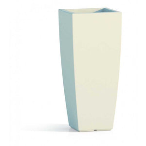 Vaso in Polimero Monacis Stilo Square Top Bianco - cm 39 X 39 - h 90 cm.