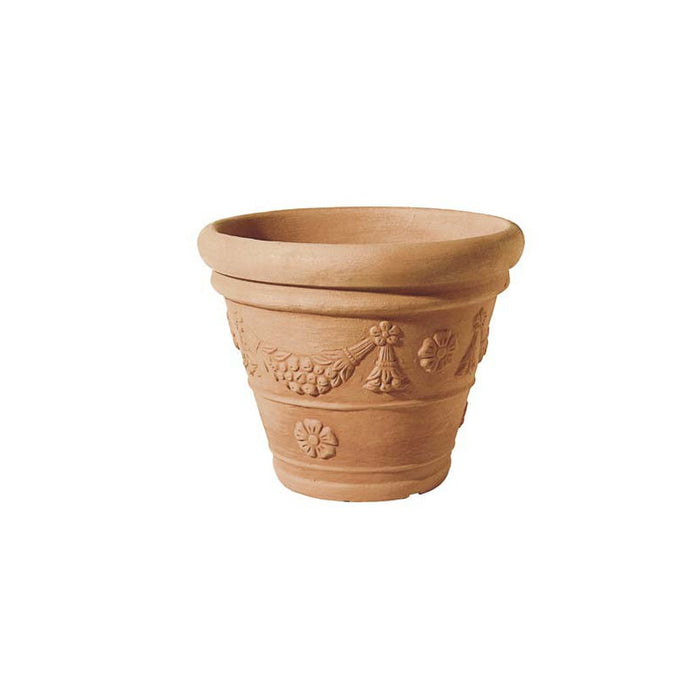 Vaso in Resina Color Terracotta Conca Tropea Impruneta H 34 Ø 40 cm