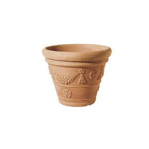 Vaso in Resina Color Terracotta Conca Tropea Impruneta H 59 Ø 78 cm