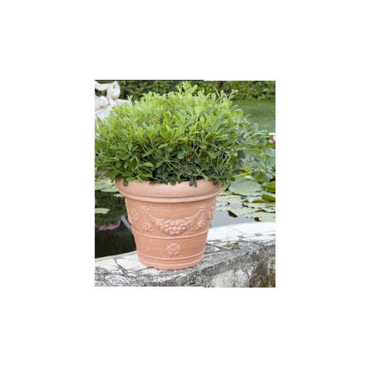 Vaso in Resina Color Terracotta Conca Tropea Impruneta H 59 Ø 78 cm