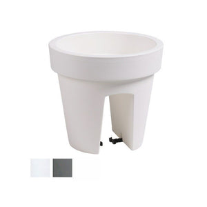 Vaso Lofly Railing Tondo Grigio 24 H 22 Pplast