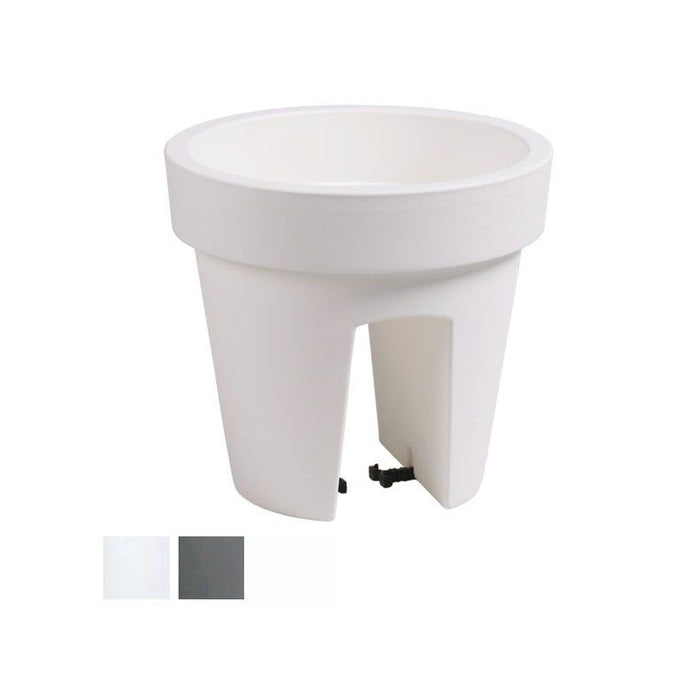 Vaso Lofly Railing Tondo Grigio 24 H 22 Pplast