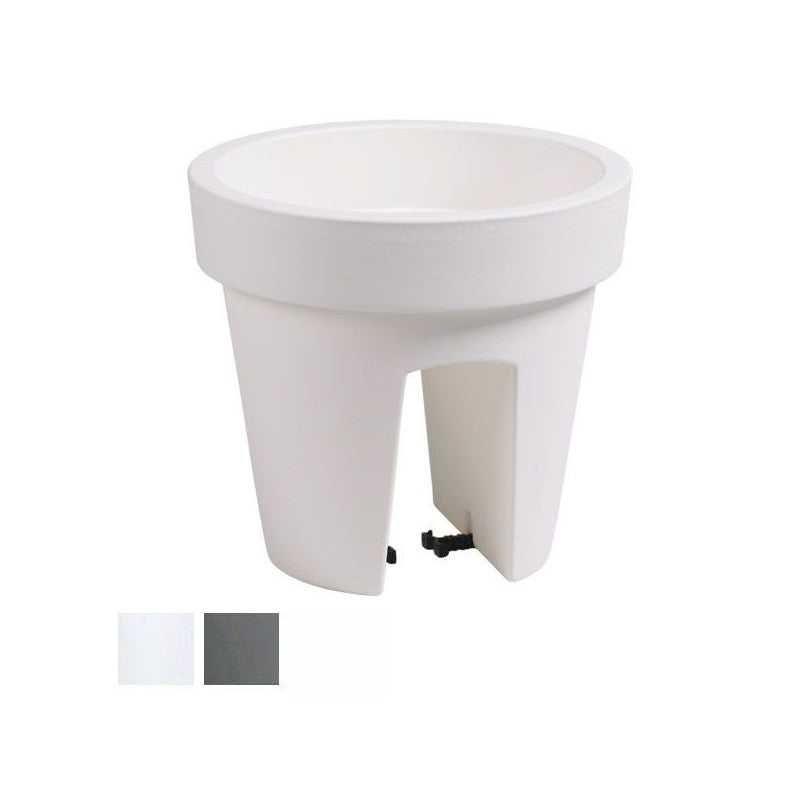 Vaso Lofly Railing Tondo Grigio 24 H 22 Pplast