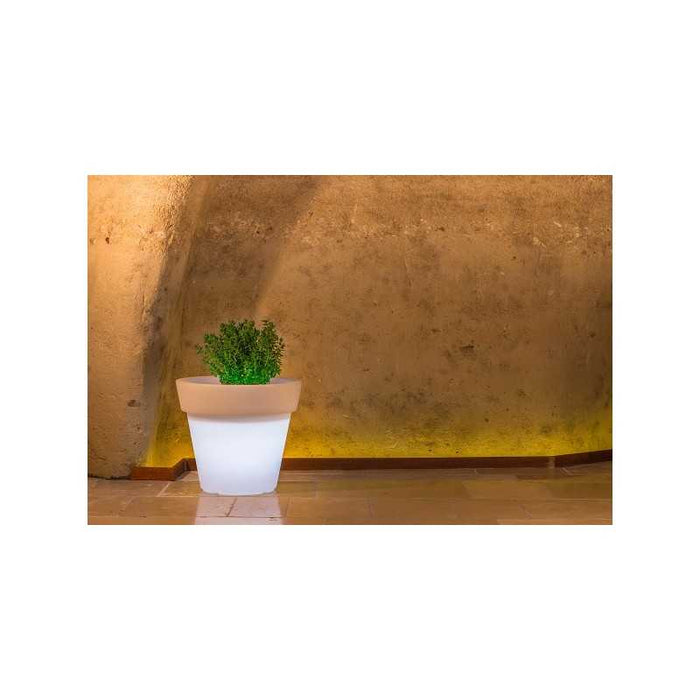 Vaso Luce in Polimero Monacis Gemma Bright Led Multicolor con Cavo - Ø 110 cm. - h 95 cm.