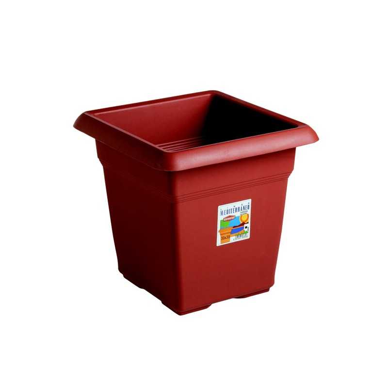 Vaso Med Quadro Coccio 45X45 h 40 Stefanpl