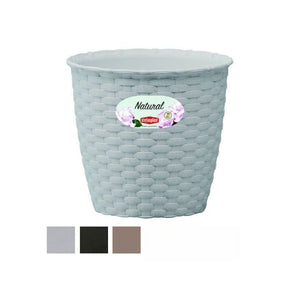 Vaso Natural Tondo Bianco 19 H 18 Stefanpl