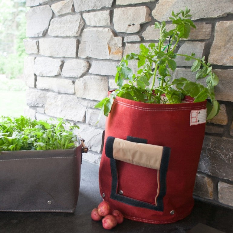 Vaso per Patate in tessuto BloemBagz  con tasca apribile frontale