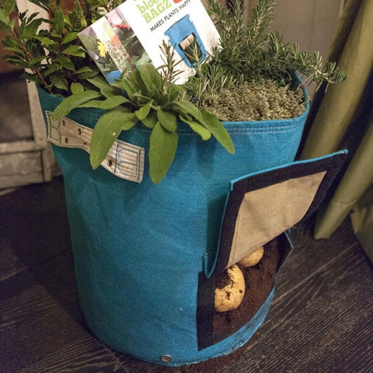 Vaso per Patate in tessuto BloemBagz  con tasca apribile frontale