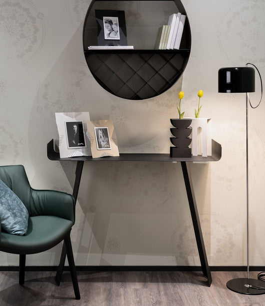 vaso portafiore decorativo de chirico Bianco marmo in Ferro, vetro per la fiala 18x6x25hcm(25mmperlafiala)