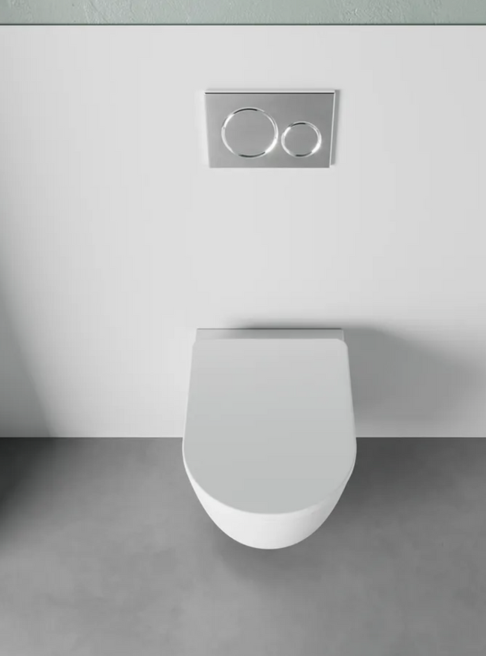 Vaso sospeso in ceramica bianco opaco con sedile soft-close GABRI Regos