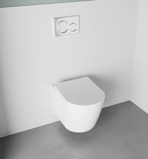 Vaso sospeso in ceramica bianco opaco con sedile soft-close GABRI Regos