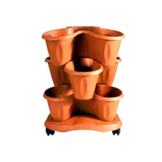 Vaso Trifoglio Coccio 40 h 51 Set Bama