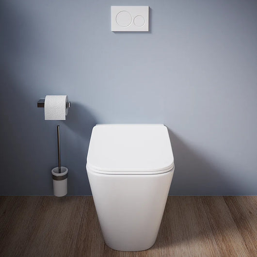 Vaso filomuro rimless in ceramica bianco opaco con sedile soft-close | Kyoto