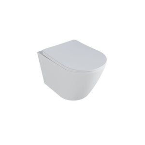 Vaso sospeso in ceramica bianco opaco con sedile soft-close | Vienna