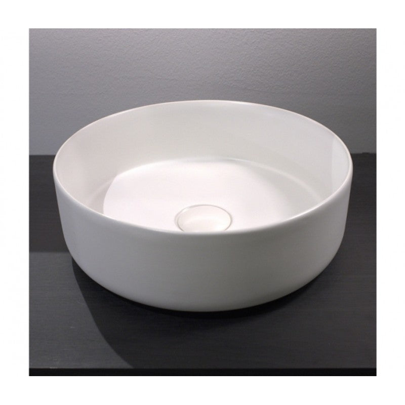 Lavabo da appoggio bianco lucido SPRING LAGOON RIHO 34,6x11,5 cm ceramica
