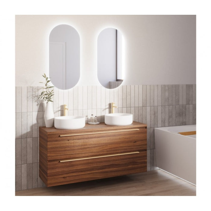 Lavabo da appoggio bianco opaco SPRING LAGOON RIHO 34,6x11,5 cm in ceramica