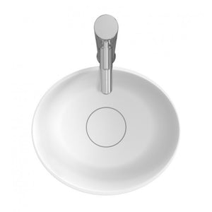 Lavabo da appoggio bianco opaco OVAL RIHO 38x33 cm solid surface