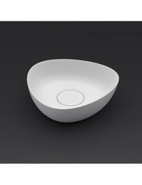 Lavabo da appoggio bianco opaco OVIEDO RIHO 41x41 cm solid surface