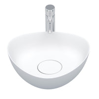 Lavabo da appoggio bianco opaco OVIEDO RIHO 41x41 cm solid surface
