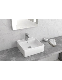 Lavabo quadrato da appoggio MADIO 38,5x38,5x13 cm