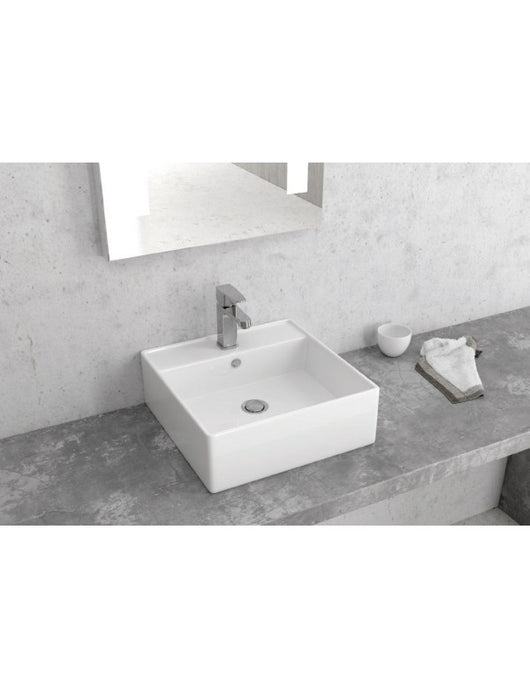 Lavabo quadrato da appoggio MADIO 38,5x38,5x13 cm