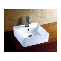 Lavabo quadrato da appoggio MADIO 38,5x38,5x13 cm