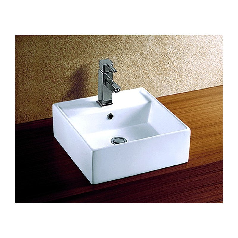 Lavabo quadrato da appoggio MADIO 38,5x38,5x13 cm