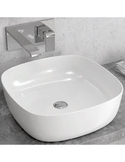 Lavabo quadrato da appoggio senza foro JEY 41x41x15 cm