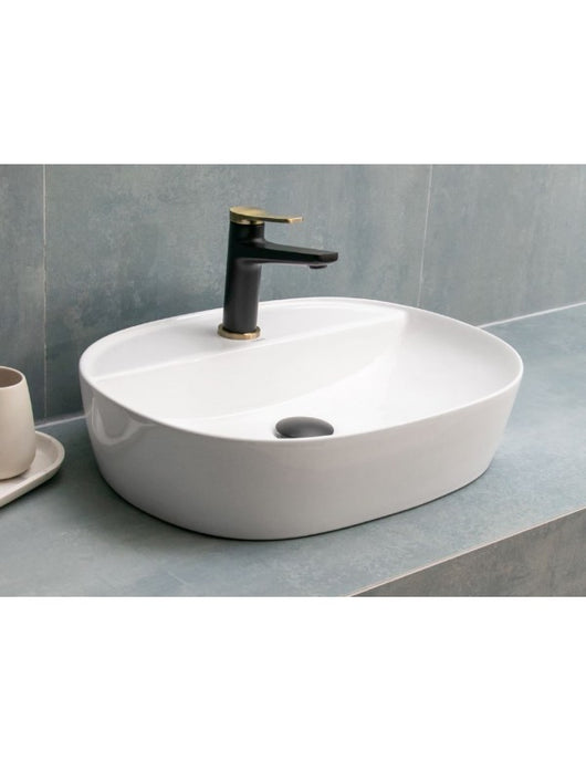 Lavabo ovale da appoggio BE 50,5x38,5x12 cm