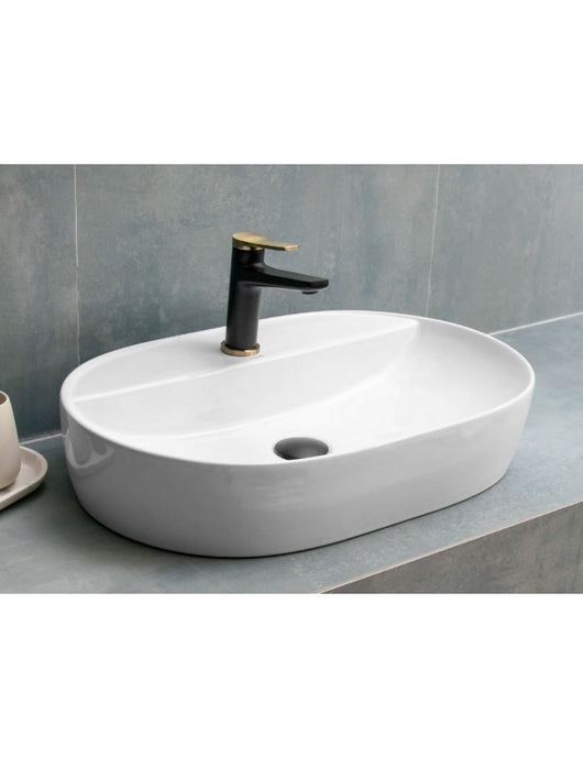 Lavabo ovale da appoggio BE 61x40x12 cm