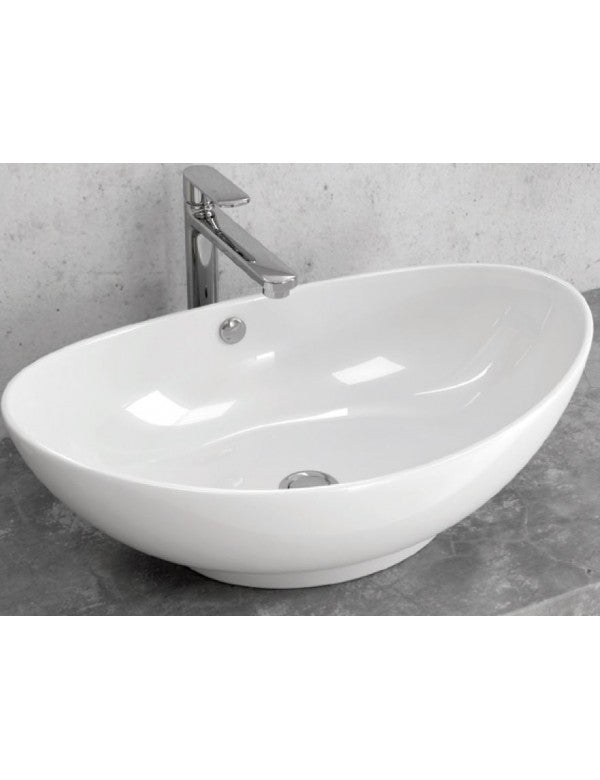 Lavabo ovale da appoggio DINE 59x38,5x19 cm