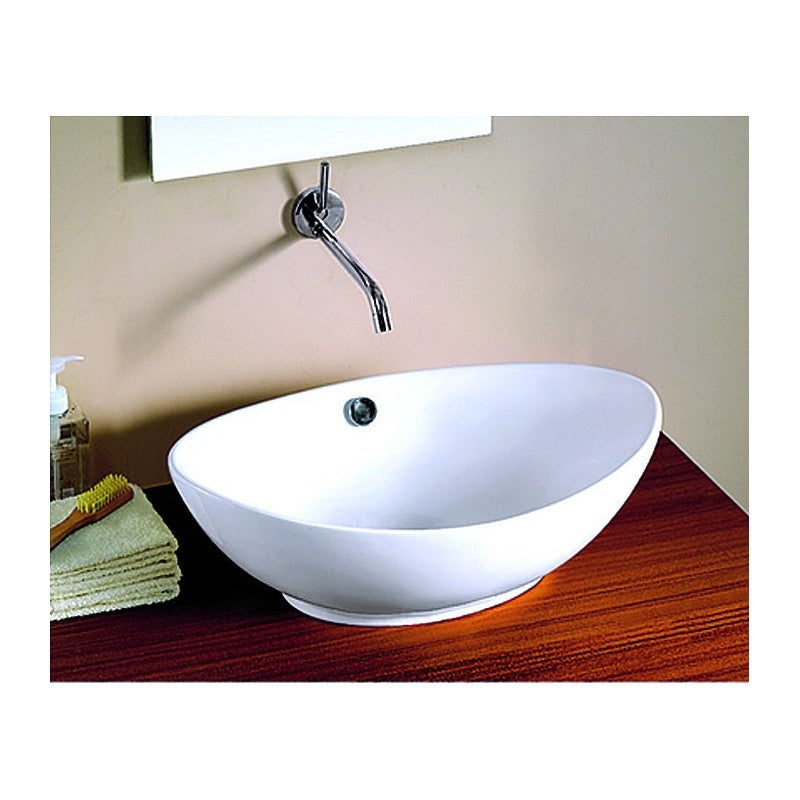Lavabo ovale da appoggio DINE 59x38,5x19 cm