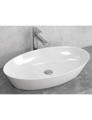 Lavabo ovale da appoggio senza foro DINE 60x36x11 cm