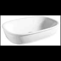 Lavabo ovale senza foro da posizionare su un mobile GENESIS 37x52x10 cm