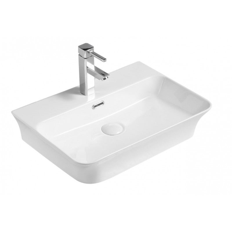 APALLA lavabo rettangolare da appoggio 48,5x41x12,5 cm in porcellana
