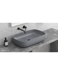 Lavabo grigio MILOS da posizionare su un mobile bagno 60x39x14,5 cm